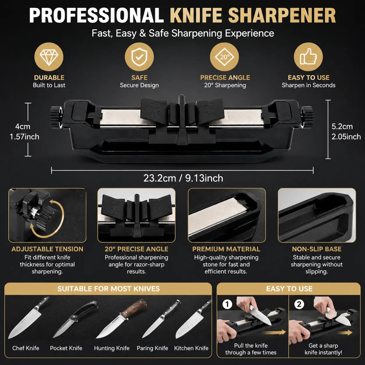 🛠️🔪Venture Portable Knife Sharpener